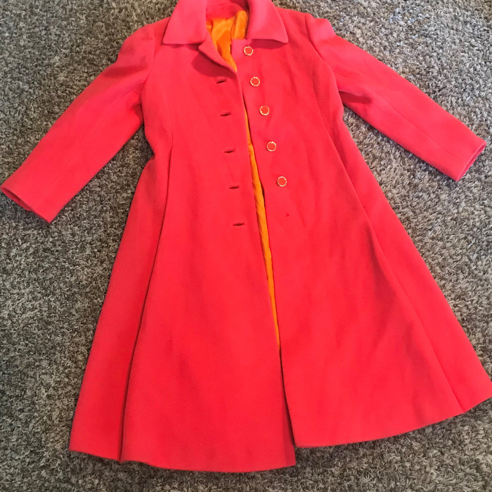 Orange Regency Cashmere Coat